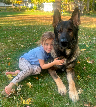 girldog400 girl and family protection dog